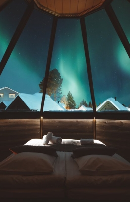 8 einzigartige Resorts in Finnisch-Lappland zur Nordlicht-Beobachtung